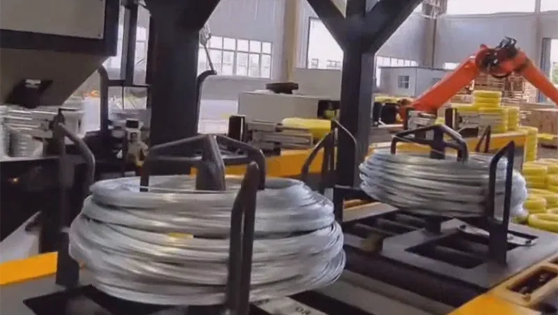 SA-WS-25 Automatic Horizontal Wire Coil Packaging Line